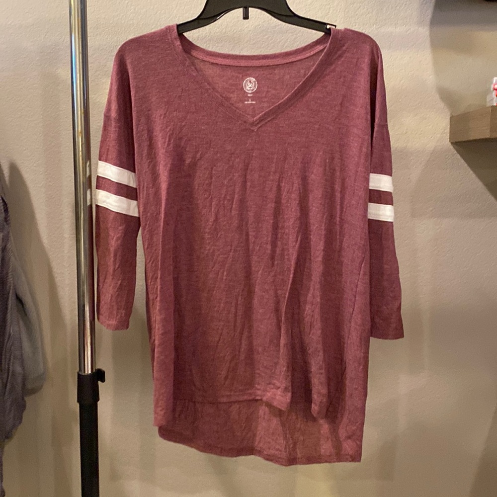 Women’s maroon long sleeve, size small